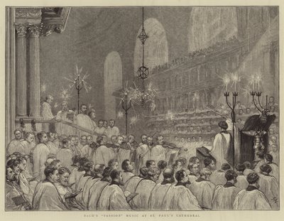 La musica della Passione di Bach alla Cattedrale di San Paolo da Joseph Nash